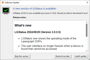 Automatic Software Updates - LaserAnimation Sollinger
